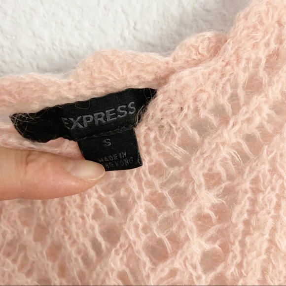 Express Wool Nylon Mohair Blend Knit Top Small - Picture 3 of 4